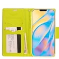 thumbnail image 4 of GSA Denim Fabric Flip Wallet Case for Apple iPhone 12 Mini (5.4") Green Dark Blue, 4 of 4