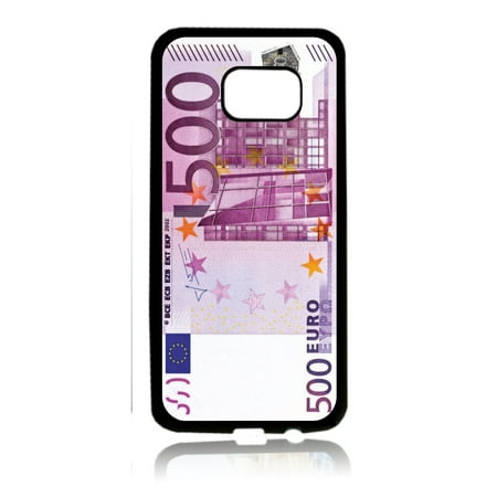 500 Euro Bill Print Design Black Rubber Thin Case Cover for the Samsung Galaxy s7 - Samsung Galaxys7 Accessories - s7 Phone