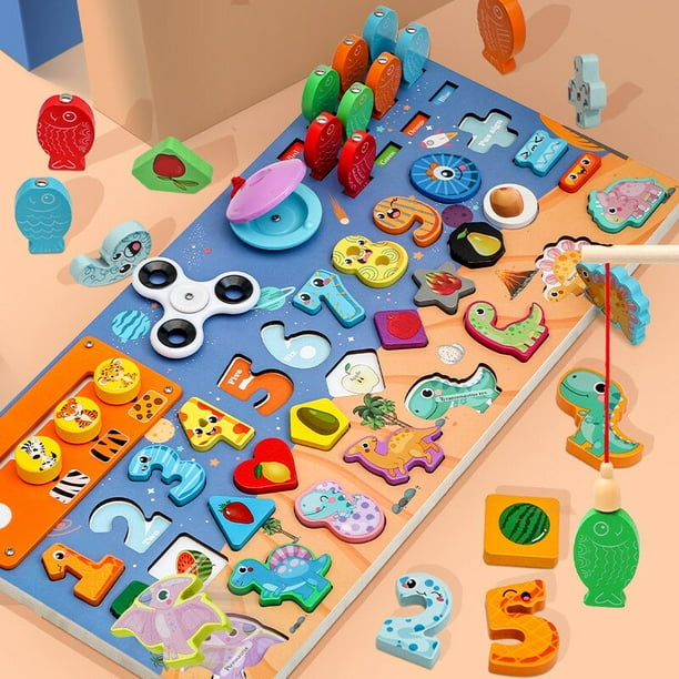 Beileda Magnetic Fishing Games Montessori Toy For Kids 2-5 Years Shape Matching Puzzle Educational Toys Sorters For Children Other