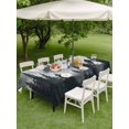 thumbnail image 4 of Outdoor Tablecloth with Umbrella Hole for Patio/Picnic/Party/Camping, Black Pine Forest Waterproof Table Cloth Rectangle Table Cover Washable, Misty Tree Clouds Nature (60"x 84"), 4 of 8