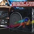 thumbnail image 2 of Car Mounted Subwoofer Ultra-thin Seat Modification 600W Subwoofer 12V Dedicated Car Audio System, 2 of 10