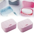thumbnail image 2 of Miyuadkai Soapbox Plus 2 System Pc Pink A, Portable Travel Soap Box Holder Plastic Soap Case Dish Container with Leachate Sponge for Bathroom Outdoor Hiking Camping Gym, 2X Soap Boxes, 2 of 9