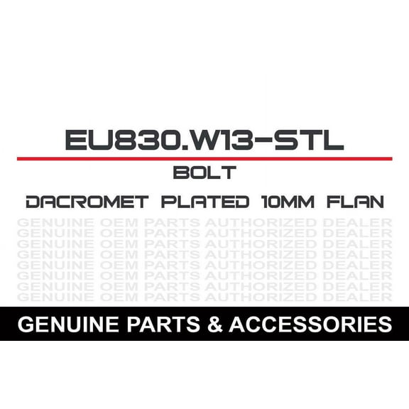 Bolt Motorcycle Accessories 024-60830 10mm Euro Bolt 8x30mm 10/Pk