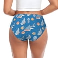 thumbnail image 3 of Womens Underwear Ocean Cute Shark Jellyfish Fish Cuteness No Show Seamless Underwear for Women, Soft Stretch Women's Panties, Hipster Ladies Panties Bikini Underwear Briefs, 3 of 6