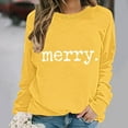 thumbnail image 5 of Craaazy Merry Christmas Shirt for Women Christmas Printed Crewneck Pullover Sweatshirts Funny Xmas Fashion Holiday Tops Gifts for Women, 5 of 6