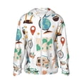 thumbnail image 1 of Balery Travel1 Sudadera ligera de manga larga con capucha y protección solar UPF 50+ para hombre y mujer, ideal para pesca y running-XX-Large, 1 of 7