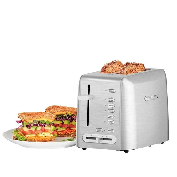 Cuisinart 2 Slice Toaster, Black With Dual control panel