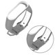 thumbnail image 2 of Silicone Wristband Two-Tone Watch Band Minimalist Watch Strap Watch Replacement Band Watch Accessories Compatible for Mi Band 3 or 4, 2 of 2