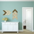 thumbnail image 3 of Ekena Millwork 15 3/4"W x 16"H x 3/4"D Vintage Farmhouse 5 1/2" Chevron, Barnwood Decor Collection, Natural Barnwood, 3 of 18
