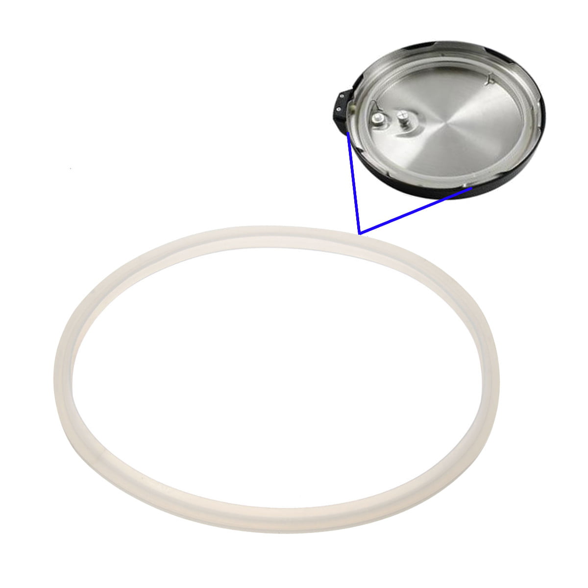Details about   Clear Replacement Silicone Seal Ring Gasket Pressure Cooker Household Kitchen