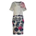 thumbnail image 4 of Vestido rústico con bolsillos sueltos y corazón, ropa de mujer, ropa coreana elegante, ropa de mujer, vestidos de fiesta para mujer, 4 of 7