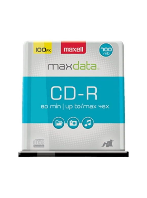 Maxell's CD-R 100PK Spindle 48x 700MB Recordable Blank Media