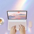 thumbnail image 2 of Funda de Teclado Retroiluminado Rosa de 7 Colores con Mouse para Xiaomi Redmi Pad SE 8.7 Inch 2024, 2 of 7