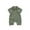 Green, variant on TIWEKE Onesies 0-3 Months Unisex,Summer Boys and Girls Onesize Fitting Collared Front Opening Sleeveless Tunic Set with Front Opening Fasteners,Size 0-6 Months