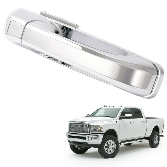 KOJEM Exterior Outside Door Handle Compatible with 2009-2010 Dodge Ram 1500 Silvery Front or Rear RH