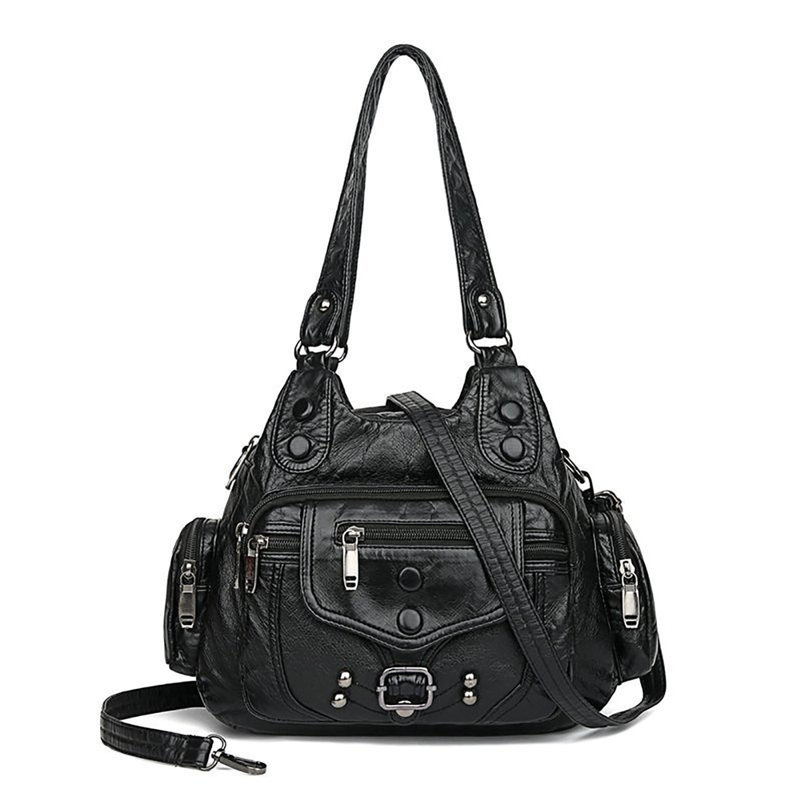 LONGshukeji Hobo Bags for Women Vegan Leather Shoulder Purses and Handbags Ladies Tote Bags Purse with Crossbody Strap