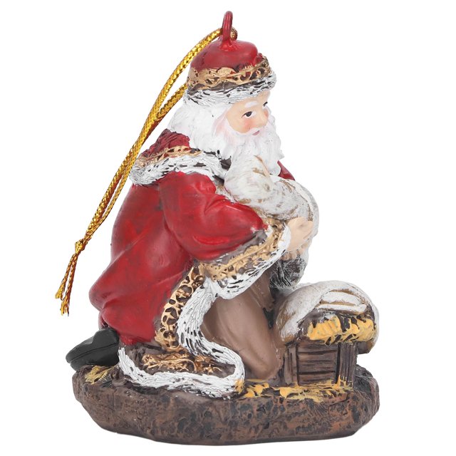 Colgante de Papá Noel adornos navideños de material de resina hermosos y prácticos para hogares ANGGREK Otros