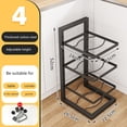 thumbnail image 2 of Pot Organizer Rack under Cabinet Heavy Duty Pan Rack under Sink Storage Tiers, 2 of 8