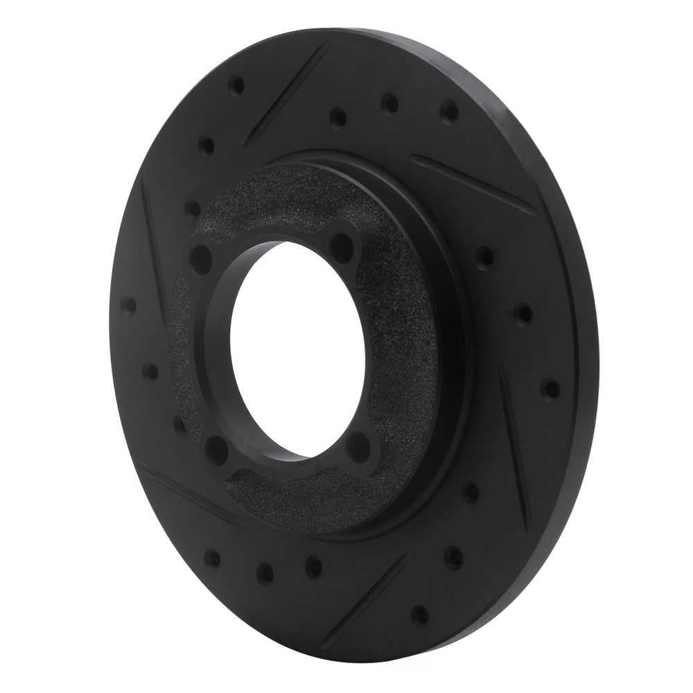 Dynamic Friction Company 633-54000L DFC Brake Rotor - Drilled And Slotted - Black