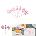 thumbnail image 6 of Baby Shower Cupcake Toppers 18Pcs Girl Type Kids Birthday Cute Cupcake Toppers Baby Shower Cake Decorations (Pink), 6 of 6