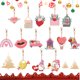 thumbnail image 3 of Llavero Con Pintura Diamantes 14 Piezas Corazón Doble Cara Día San Valentín Arcoíris, 3 of 9