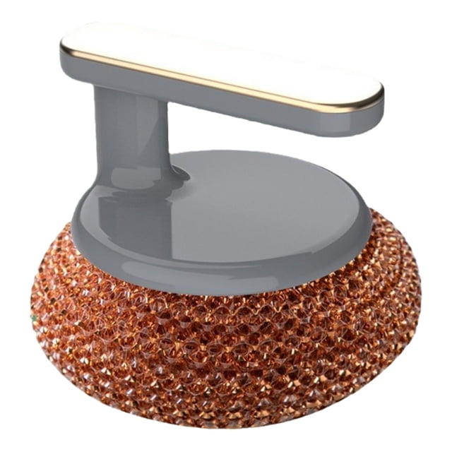 fheaev Brosse à Casserole Multifonctionnelle pour la Maison, Brosse à Récurer Remplaçable avec Manche, Résistante à la Graisse, à Utiliser pour Cuisine et Restaurant