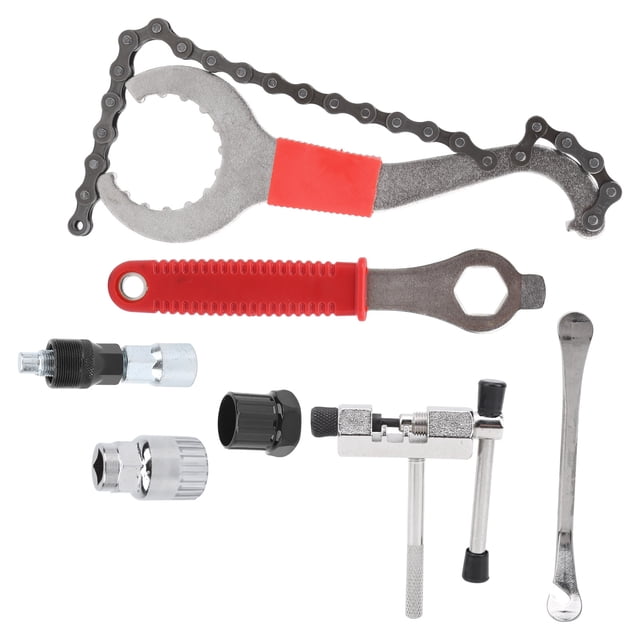 Kit de Retrait de Cassette de Vélo en Acier Robuste et Durable Outil de Retrait de Volant pour Vélos Atelier de Réparation de Vélos Pliable Levier de Pneu Normal