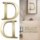 thumbnail image 5 of Arte Pared Alphabet Gold Letters English Pegatinas Mirror Acrílico 3D+Eva (D), 5 of 9