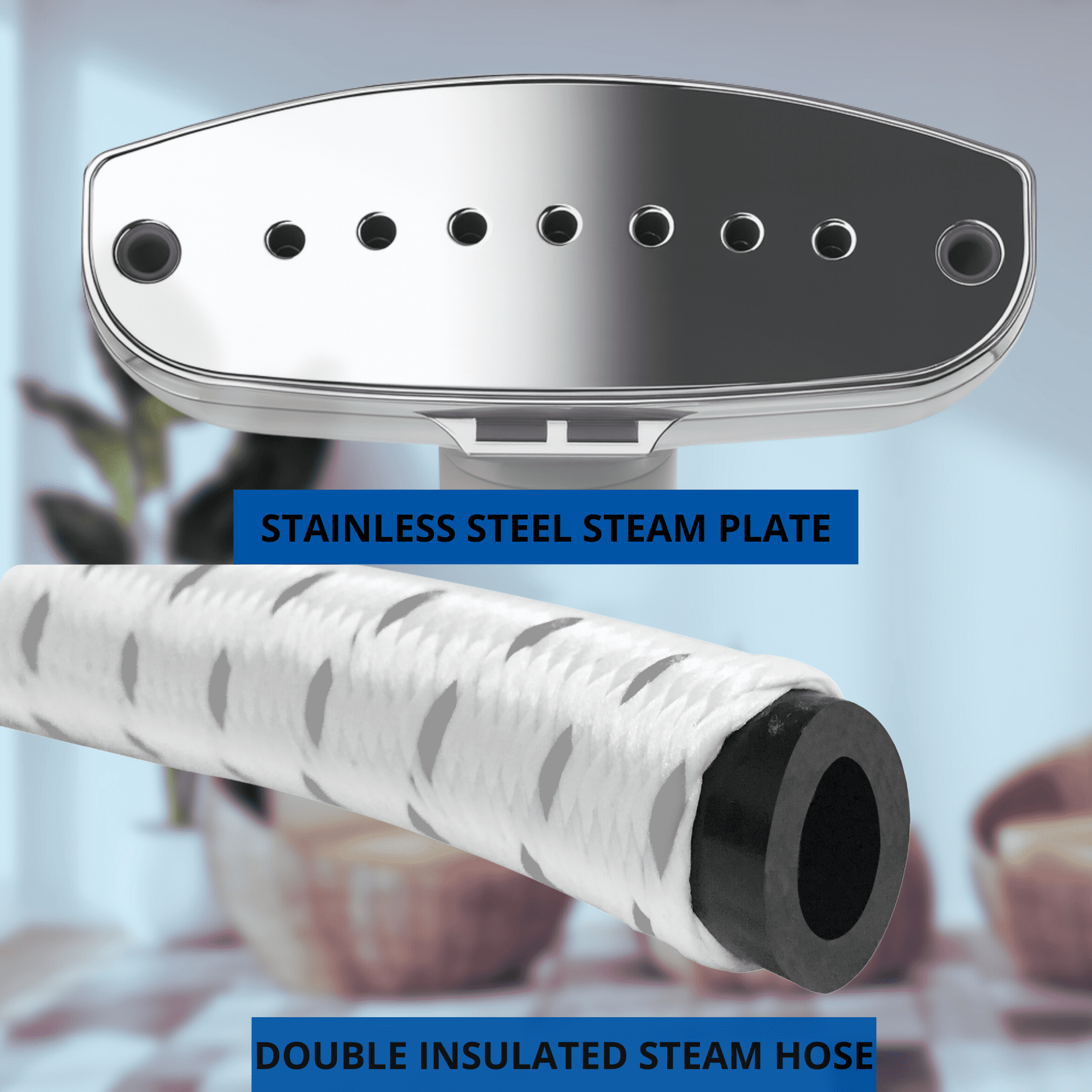Restored SALAV Garment Steamer With 4 Steam Settings And Stainless Steel Nozzle (Refurbished)