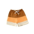 thumbnail image 1 of Bagilaanoe Toddler Baby Boys Casual Shorts Quick Dry Drawstring Short Pants 6M 12M 18M 24M 3T Kids Contrast Color Summer Clothes, 1 of 7