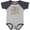 Baseball Heather and Navy, variant on Inktastic My Auntie Loves Me Girls Girls Baby Bodysuit