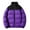 Purple, variant on Wancir Hoodless Puffer Jacket Men Light Padded Zip Down Jacket Winter Warm Bubble Coat Packable Quilted Jackets