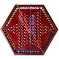 thumbnail image 2 of Checkers Portable Chinese Checkers Board Game with Marbles Wooden Board Game  Chinese Checkers Family Game Set Slot Storage, 2 of 8