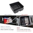 thumbnail image 2 of Customized for 2019 2020 2021 Ranger Accessories Car Center Console Armrest Box Glove Secondary Storage Console Organizer Insert Tray with Coin and Glass Holder (Black), 2 of 5