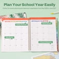 thumbnail image 4 of SUNEE Teacher Planner 2026-2027 Academic Year, 7 Periods Lesson Plan Book Jul 2026 - Jun 2027, 8.5"x11"Daily Weekly Monthly Organizers Horizontal Layout with Calendars, Bookmark, Tabs, Palm Leaf, 4 of 7
