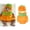 Orange, variant on Newborn Infant Boys Girls Halloween Outfits Unisex Baby Pumpkin Jumpsuit Clothes Set 2pcs Romper   Hat