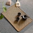 thumbnail image 5 of Woven Table Mats Seagrass Rectangular Rattan Placemats Set Of 4 Non Slip Heat Resistant Insulation For Dining Table, 5 of 5