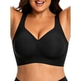 thumbnail image 4 of Cueply Bras for Women Plus Size Wireless Bra Full Coverage Support Wide Strap Seamless Comfort, 4 of 9