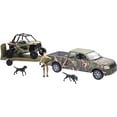 thumbnail image 2 of New-Ray Green Camo Pickup Truck with Polaris Razor and Figure Set, 2 of 3