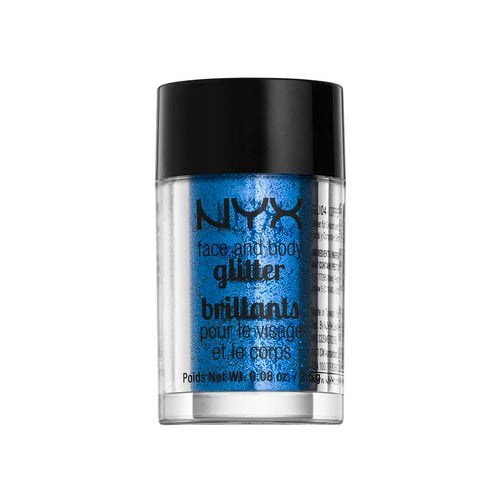 NYX GLITTER 0.08 OZ BLUE NYX/FACE & BODY GLITTER (BLUE) 0.08 OZ