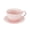 Pink Latte, variant on Vintage Design Ceramic Latte Art Cappuccino Barista Cup with Saucer,Porcelain Vintage Embossed Tea Cup for Espresso,Coffee Bar, Brunch,Home Kitchen,Cups Are Microwave and Dishwasher Safe