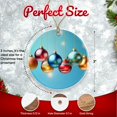 thumbnail image 2 of Colorful Baubles Ornament - Festive Hanging Holiday Decor - Shiny Christmas Tree Ornaments - Christmas Balls Ceramic Ornament - 3 Inch Christmas Tree Round Ornament - Xmas Holiday Decor ORNW0238, 2 of 5