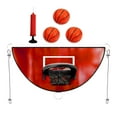 thumbnail image 1 of koolsoo Panier de Basketball pour Trampoline But Jeu Robuste pour Dunking Support de Basketball Rouge, 1 of 8