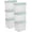 Large, variant on Beran7 Nesting ShowOffs, Stackable Small Storage Bin with Latching Lid and Handle, Plastic Container to Organize Home, Clear,6,Medium