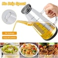 thumbnail image 4 of 2024 TOP! Large High Borosilicate Glass Oil Bottle for Cooking,25Floz and Vinegar Dispenser Cruet with Non-Slip Silicone Base, 4 of 4