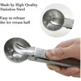 thumbnail image 2 of Solid Stainless Steel Ice Cream Scoop, 2 Pack Ice Cream Scoop with Single, 2 of 5