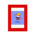 thumbnail image 1 of Cadre Photo Rouge pour Affichage d'Art et d'Ingéniosité de Proposition Infante, 1 of 4