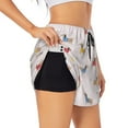 thumbnail image 3 of Lsque Dachshund Dog Puppy Printed Women's Running Shorts with Liner Pockets,Elastic Quick Dry Workout Athletic Gym Yoga Shorts,Womens High Waist Shorts-Medium, 3 of 9