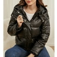 thumbnail image 6 of Great Gifts for Less Ofreoo Fashion Woman Long Sleeve Solid Winter Jacket Outerwear Zipper Blouse Coat Tops Winter Coats for Women, 6 of 7