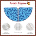 thumbnail image 3 of Sikiie Blue Maple Leaf Christmas Tree Skirt, Christmas Tree Decorations, Christmas Decor, Tree Mat Decoration(30-48IN)-36", 3 of 6